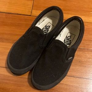 Kids low top slip on vans size 12